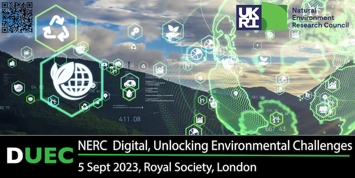 NERC ‘Digital, Unlocking Environmental Challenges’ event at the Royal Society, London on Sept 5th.